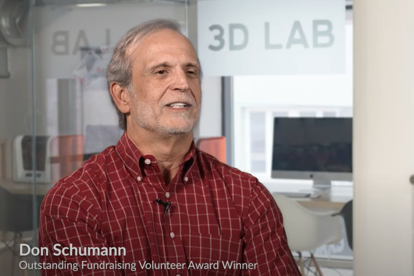 Inspiring video showcasing Don Schuman, recipient of the Outstanding Fundraising Volunteer Award by the Association for Fundraising Professionals.